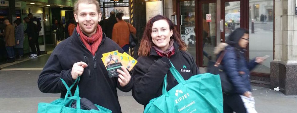 On-demand laundry and dry-cleaning start-up Zipjet takes StreetPR for a spin