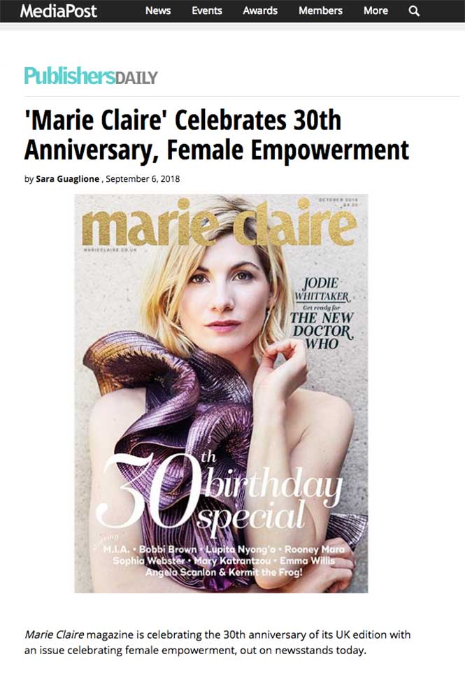 news, Marie Claire UK